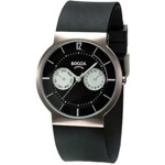 Boccia Titanium Black Rubber Band Multifunction Watch - 3518-02